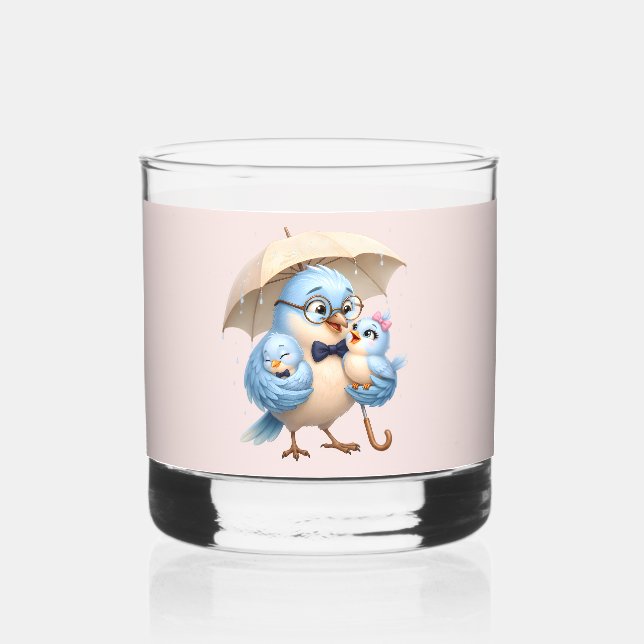 Whiskey Vaso de rocas Padre Pájaro (Anverso)