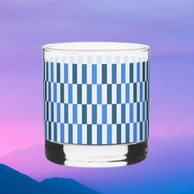 Whiskey Vaso de Rocos Blue Line Flow  (Subido por el creador)