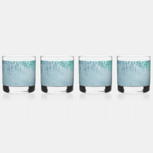 Whiskey Vaso de vidrio para beber con salpicaduras de pint