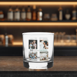 Whiskey Vaso de Whisky con Foto de Superpapá Moderno