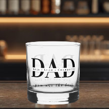 Vaso de Whisky Personalizado para PAPÁ Moderno