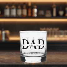 Vaso de Whisky Personalizado para PAPÁ Moderno