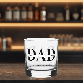 Whiskey Vaso de Whisky Personalizado para PAPÁ Moderno