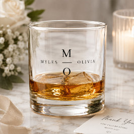Whiskey Vaso de Whisky | Regalo Personalizado de Monograma