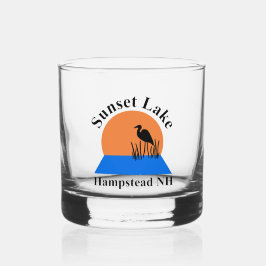 Whiskey Vaso de Whisky Sunset Lake