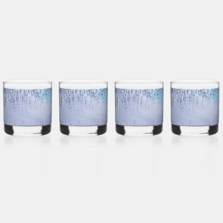 Whiskey Vaso para beber con salpicaduras de pintura abstra