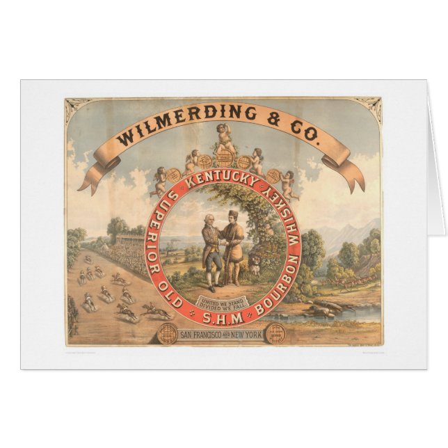 Whisky de Wilmerding y del Co. Kentucky (1855A) (Anverso (Horizontal))
