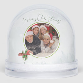 Whispering Pines Merry Christmas Family Photo Snow