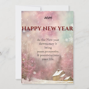 "Whispers del invierno: Tarjeta de saludo de Año N