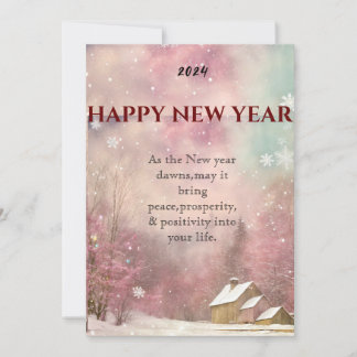 "Whispers del invierno: Tarjeta de saludo de Año N