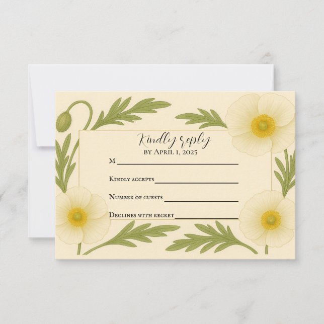 Whispers of Bloom RSVP Card (Anverso)