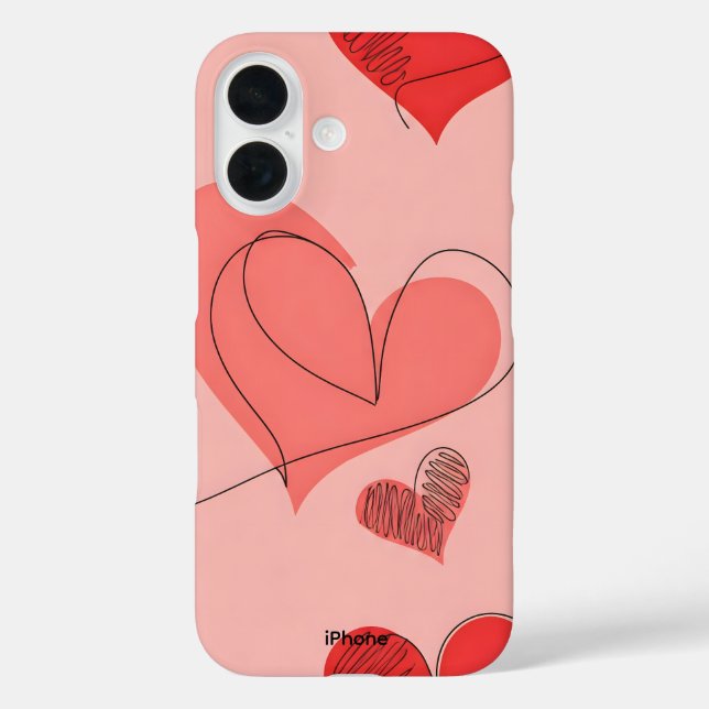 Whispers of Love iPhone 16 Funda (Reverso )