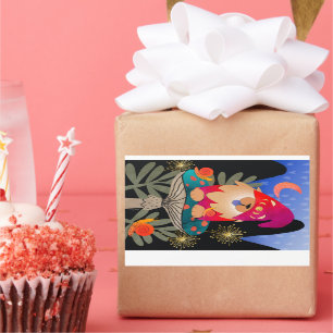 WHISTLEBRITCHE mastica grandes pegatinas rectangul