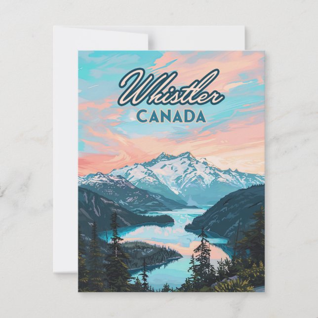 Whistler Canada British Columbia Ski Resort Card (Anverso)