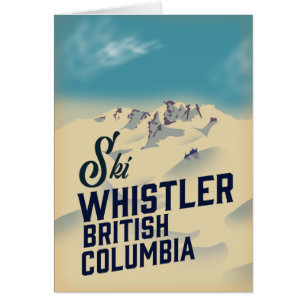 Whistler, poster de esquí de Vancouver British Col