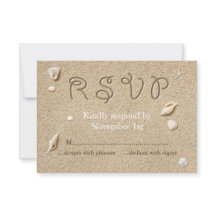 White Beach Sandy Toes Salty Kiss RSVP