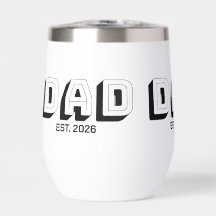 White Bold Varsity Established Dad