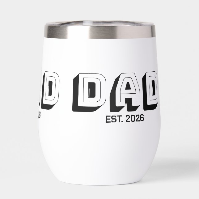 White Bold Varsity Established Dad (Trasero)