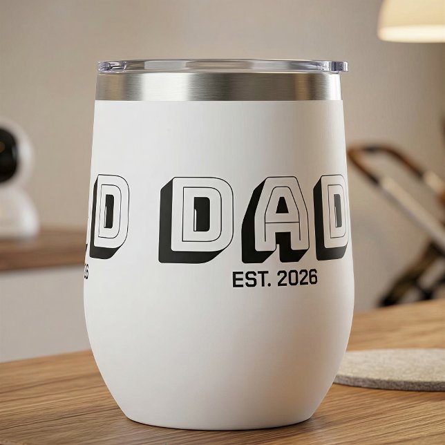 White Bold Varsity Established Dad (Subido por el creador)