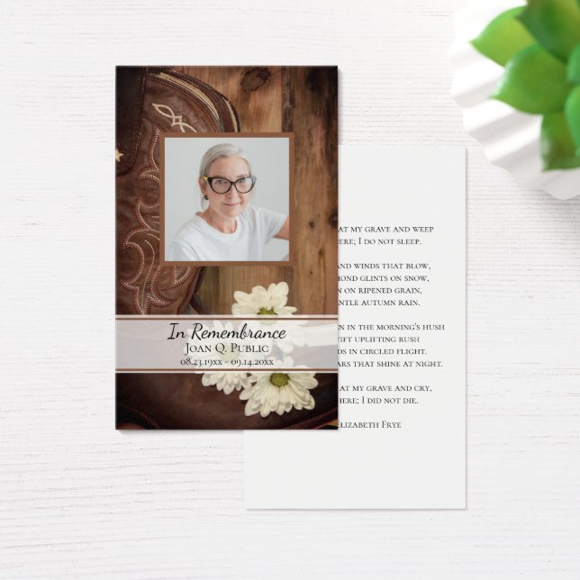 White Daisy Boots Boots Oración conmemorativa del  (Escritorio)