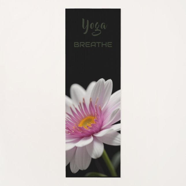 White Dalia - Yoga Mat (Anverso)