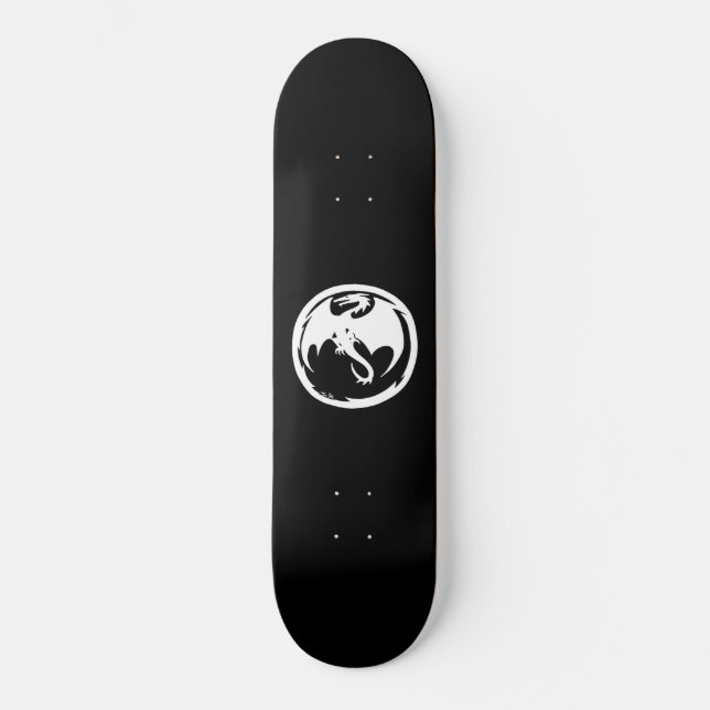 White Dragon skateboard (Anverso)