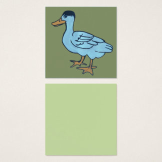 White duck with black head