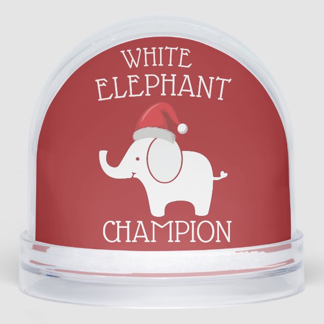  white Elephant Gift Exchange Christmas Funny  (Anverso)