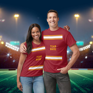 White & Gold Sports Jersey Nombre del equipo Unise