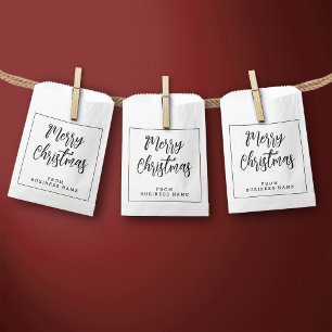 White Merry Christmas from Mini Bolsas de papel