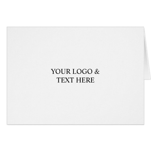 White Personalized – Your Logo & Text Here (Anverso (Horizontal))