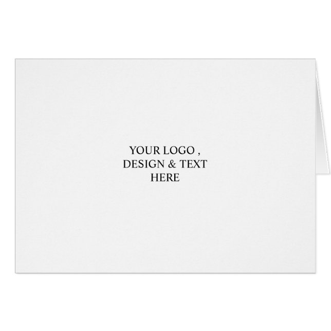 White Personalized – Your Logo & Text Here (Anverso (Horizontal))
