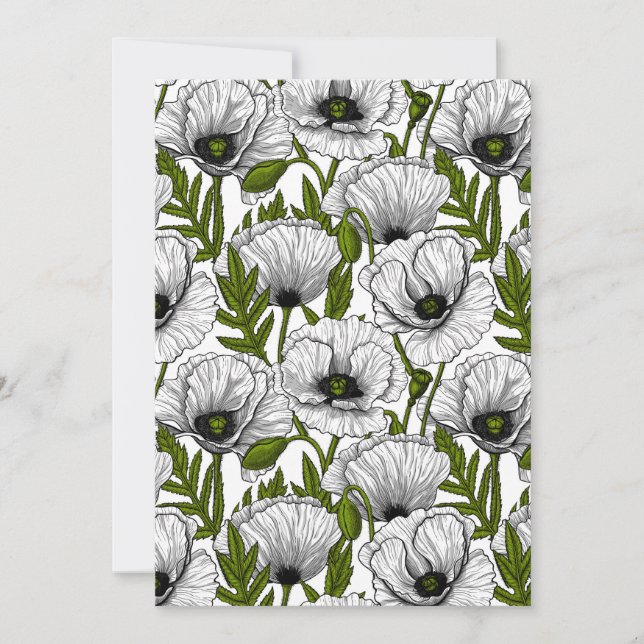 White poppies on white (Anverso)