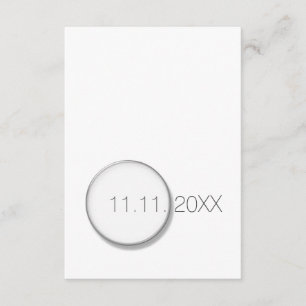 White Save The Date Birthday Vip Invitación