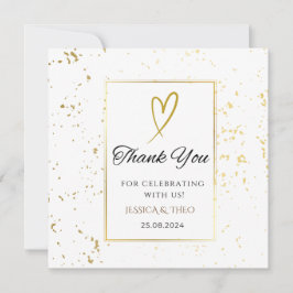 White We Do Boda Gracias Tarjeta