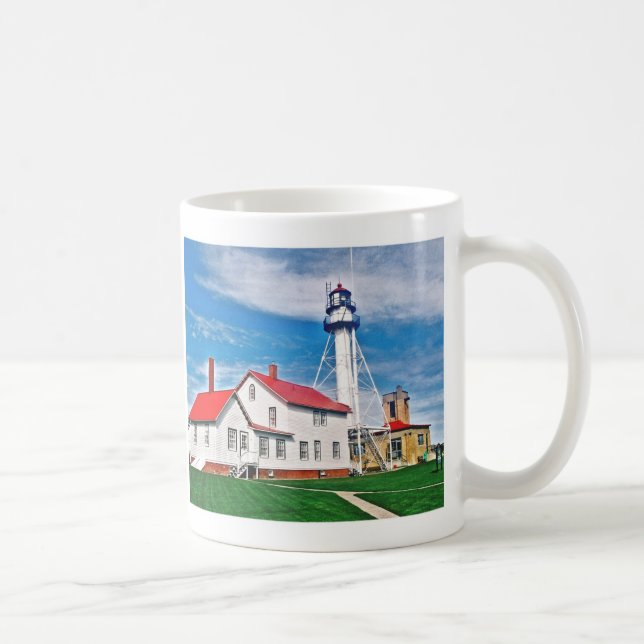 Whitefish Point Lighthouse taza de café (Derecha)