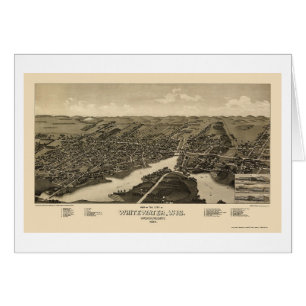 Whitewater, mapa panorámico de los WI - 1885