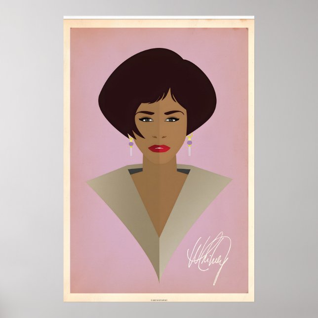 Whitney Houston, diseño de impresión de icono mini (Frente)