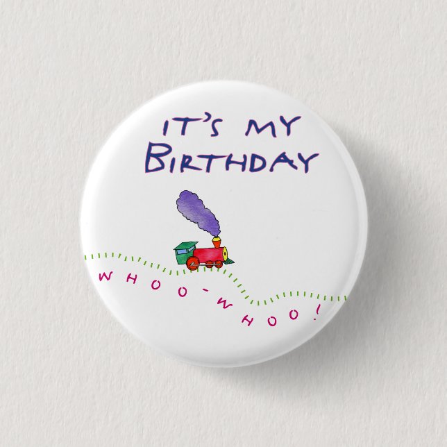 ¡Whoo Whoo! Es mi botón del cumpleaños (Anverso)