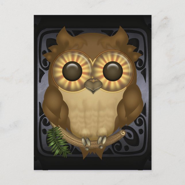 Whoolio La Postales De Búho Cuto (Anverso)