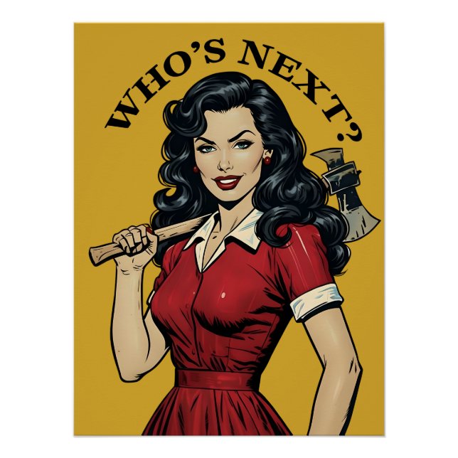 "Who's Next?' Killer Housewife Poster (Anverso)