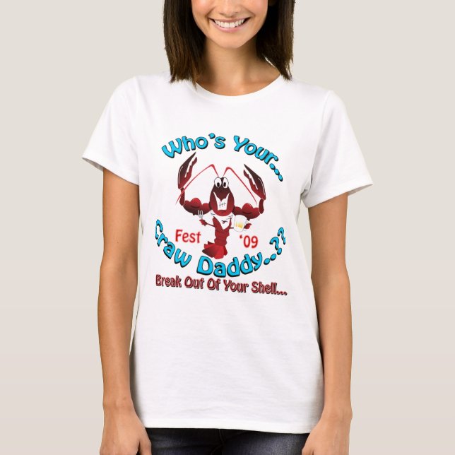 Whos su camiseta de las señoras de CrawDaddy (Anverso)