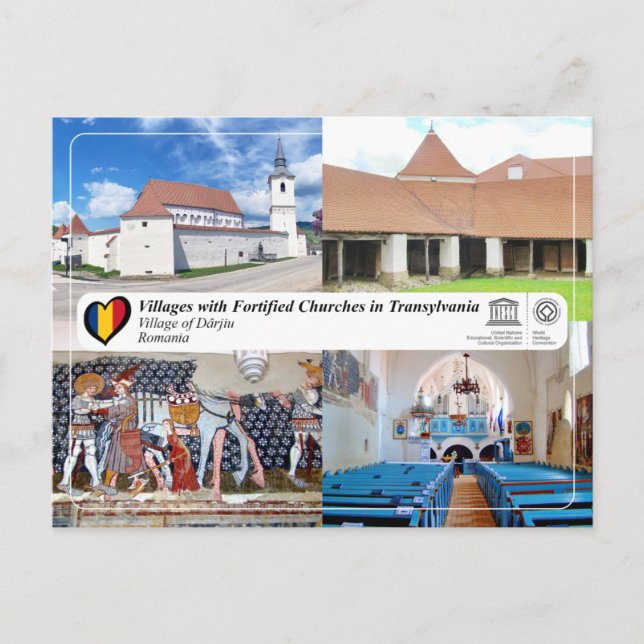 WHS UNESCO - Aldea de la postal Dârjiu (Anverso)