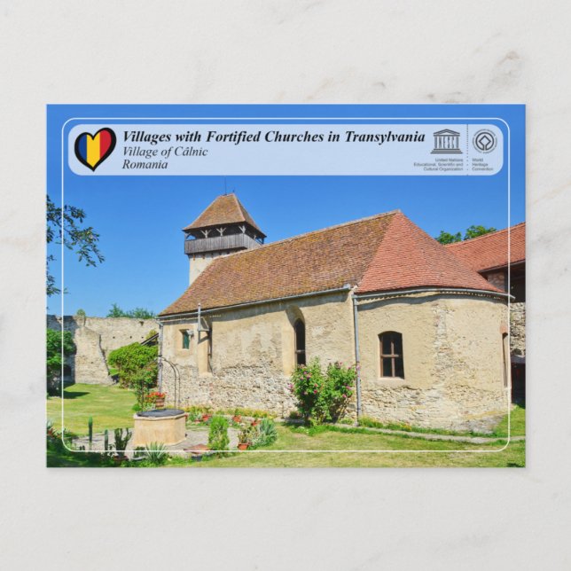 WHS UNESCO - Aldea de la postal de Câlnic (Anverso)