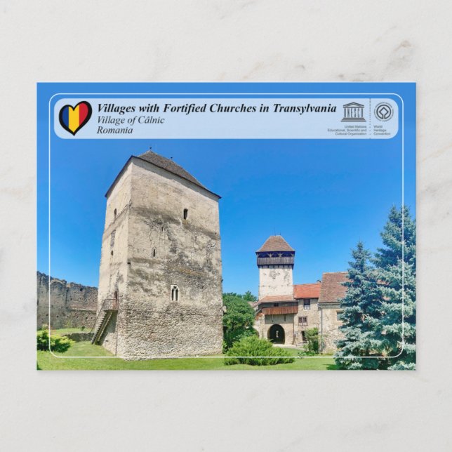 WHS UNESCO - Aldea de la postal de Câlnic (Anverso)