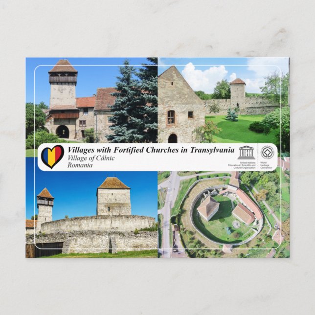 WHS UNESCO - Aldea de la postal de Câlnic (Anverso)