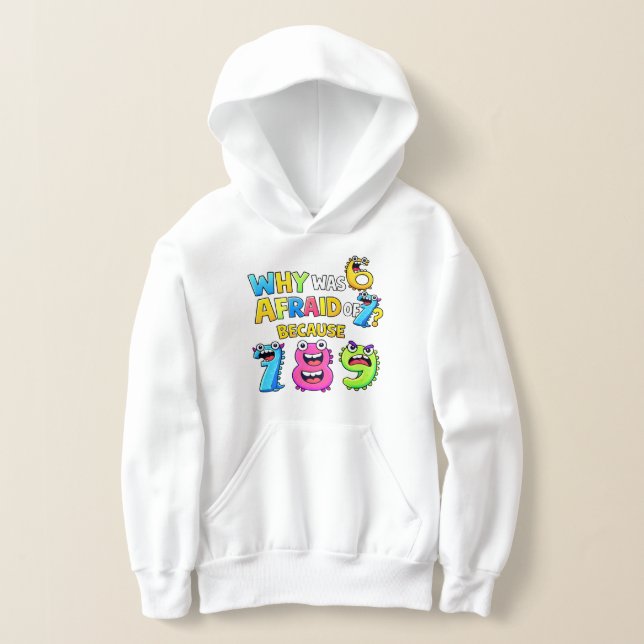 Why Was 6 Afraid of 7 Funny Math Hoodie (Distribución )