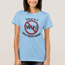 Wi-Fi público, camiseta pública del peligro para