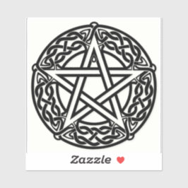 Wicca Gótica Pentagram Celtic Knot Vinyl Pegatina