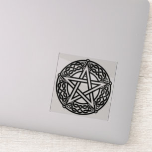 Wicca Gótica Pentagram Celtic Knot Vinyl Pegatina